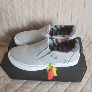 Vans Grey Deluxe Orpholite Slip On Shoes